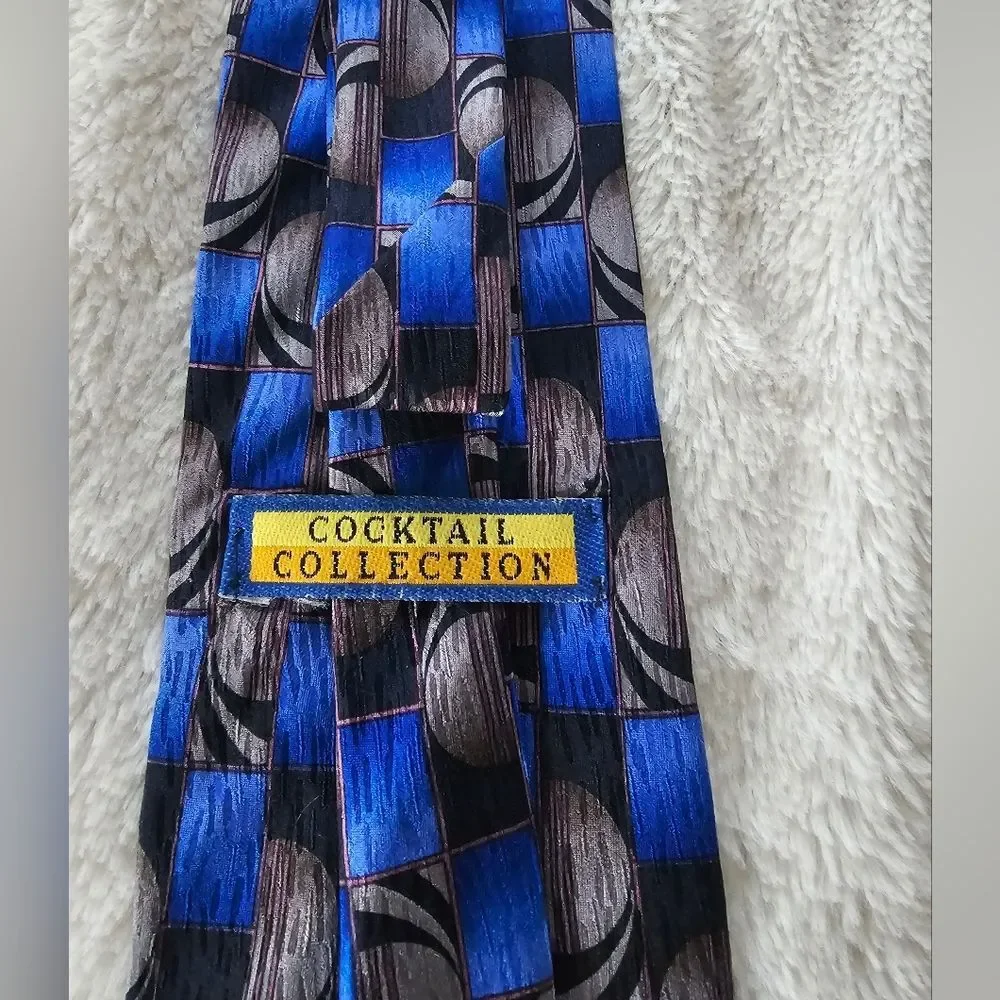 Cocktail Colors Gentleman Necktie 100% Silk Hand Made